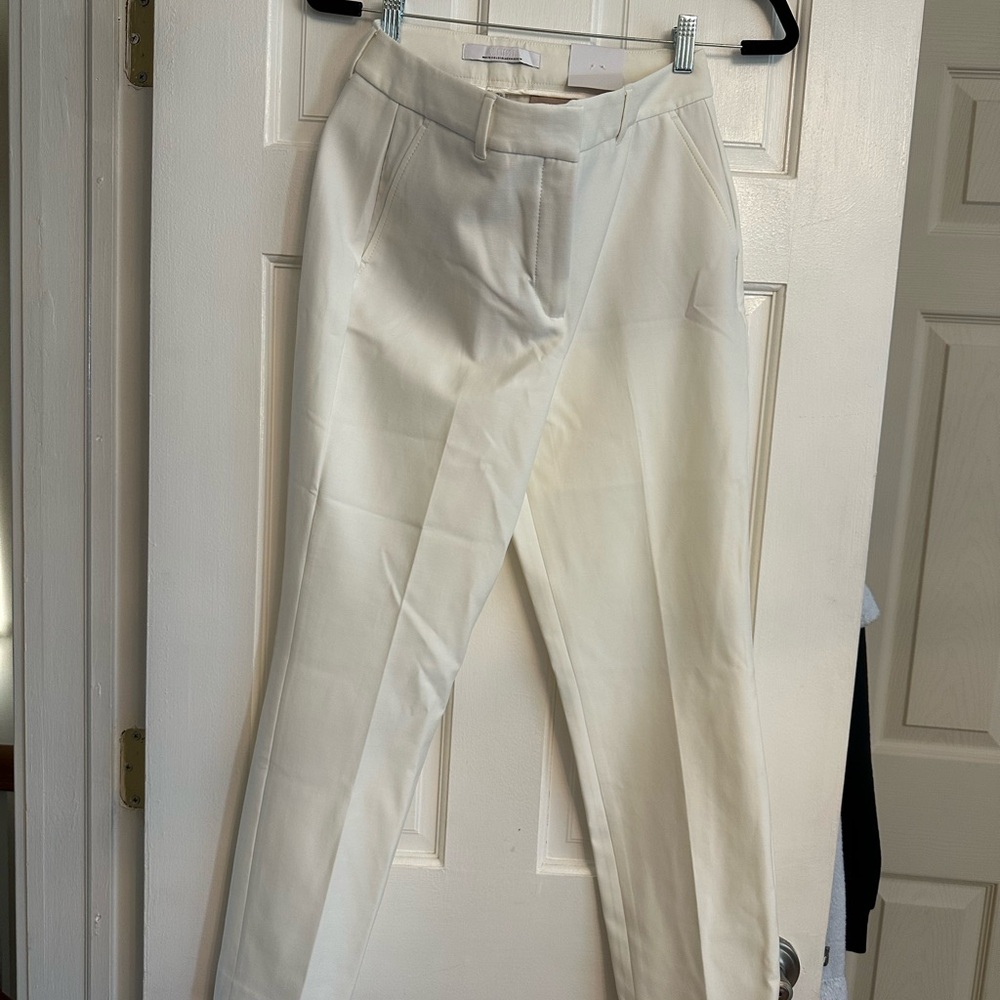White House Black Market Cream Trousers